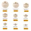 Unfinished Charms Bracelet Jewelry Making Round Balls Loose Beads Necklace Accessories Wood Beads
