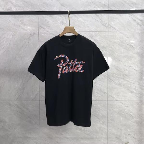 2026 High Quality Tshirt Mens Womens Loose Fashion Letter Candy Red And Blue Print Pattern Tshirt High Quality Cotton Tops