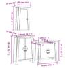 3 Piece Bathroom Furniture Set Solid Pine Wood
