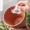 10Pcs Flower Pot Bottom Mesh Vertical Fixed Wing Tapered Grid Flower Pot Bottom Hole Mesh Gasket Garden Supplies