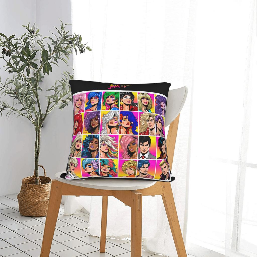 Pillow Case Kpop Style Jem And The Holograms Custom Pillow Cover For Office Car Home Decor Fashion Pillowcases
