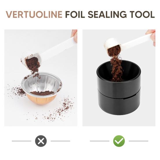 Набор сменных капсул для Vertuo Pods Easy Powder Filler Set Инструмент для снятия уплотнителя крышки для Nespresso Vertuo