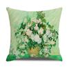 Linen Pillowcase Nordic Retro Van Gogh Oil Painting Watercolor Print Pillowcase New Home