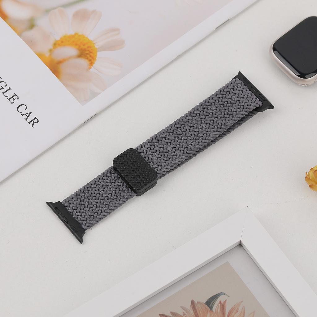 Ремешки Для Apple Watch Браслет 40мм 44мм 45мм 41мм 42 46мм 49мм Магнитный Плетеный Браслет ремешок iWatch Серия 10 se 7 8 9 Ultra 2