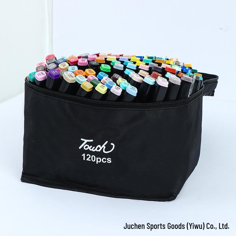 48-Color Dual Tip Alcohol-Based Marker Set for Kids, Quick-Drying Art Pens