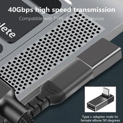 Адаптер USB C Тип C Папа к Маме Адаптер Удлинитель Поддержка Быстрой Зарядки 240 Вт Передача Данных 40 Гбит/с Вывод Видео 8K@60Гц