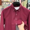 STORN 100% Cotton Corduroy Shirt - Green Long Sleeve  M-4XL - Spring Autumn Slim Fit Candy Color Collection