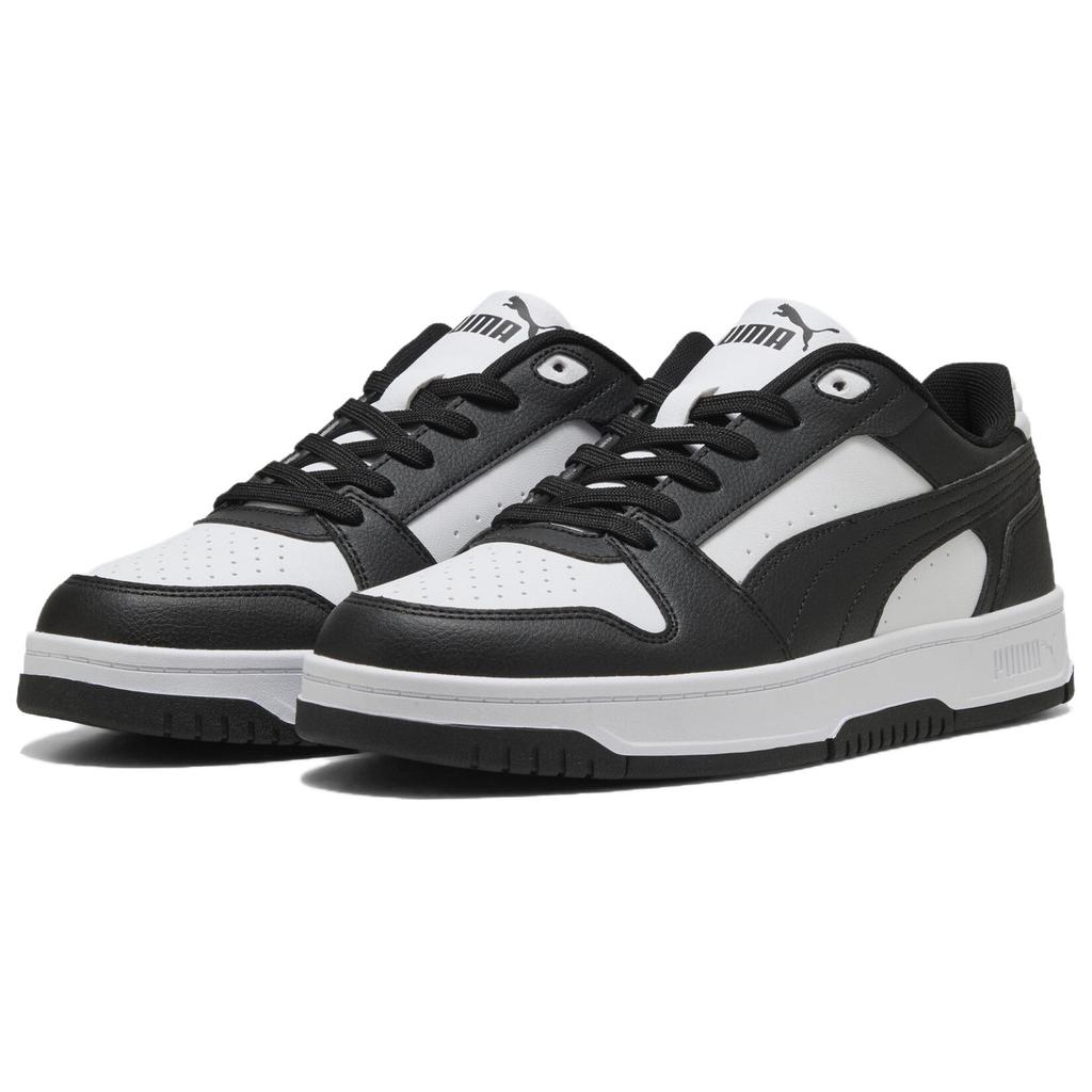 Puma Rebound Slam Panda Colorway Classic Versatile Style Unisex Sneakers Black 407169-01