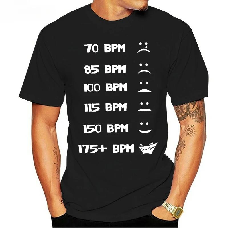 Printing Edm Hardstyle Dnb Festival 175 Bpm Graphic Tshirts Woman Black Natural TShirt for Mens Gents Hiphop Top