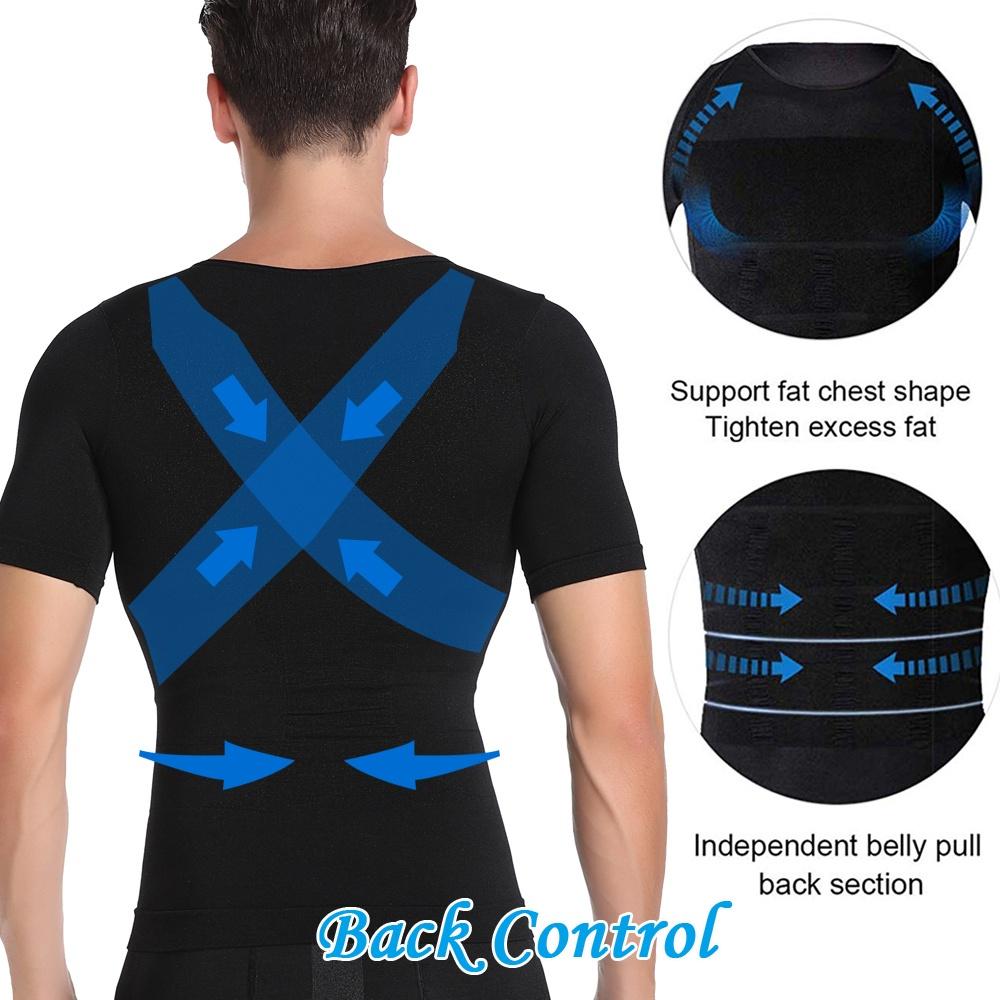 Жилет для похудения для мужчин, компрессионные рубашки для груди, гинекомастии, корректирующее белье, корректирующее белье