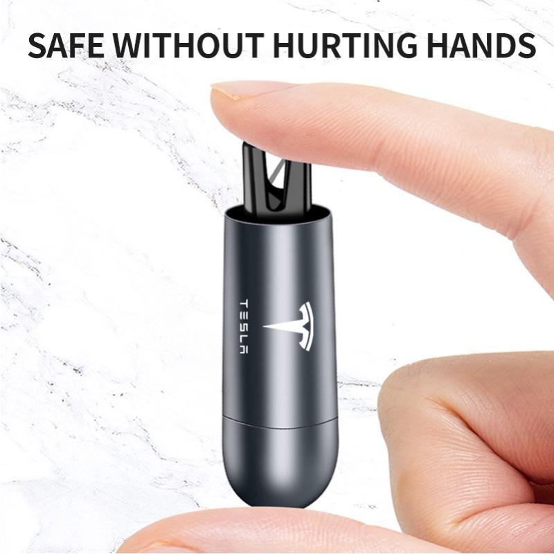 Car Safety Hammer Emergency Window Breaker Seat Belt Cutting Machine For Tesla Model 3 2022 Y X S Cc3 Cybertruck Y Juguete Roadster Coil 4