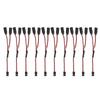 10Pc Servo Extension Cable Cord 3 Pin Female to Male Wire Connector Board Remote Control Y Type