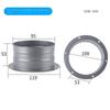 75-300mm Straight Flange Adapter Metal Air Vent Duct Flange Air Ventilation Hose Connector  Kitchen