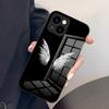 Черный Чехол для Телефона Ангел Смерти Демон Для IPhone 17 Pro Max 15 Pro 16 14 Plus 12 13 Mini 11 Pro Ударопрочный Стеклянный Чехол