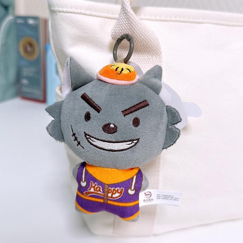 Pleasant Goat And Big Wolf Plush Keychain With Sound For Bag Decor And Collectible Fun