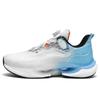 2025 Spring Breathable Mesh Sports Shoes Men's Rotating Button-free Shoelaces Soft Sole Lightweight Youth Running Shoes