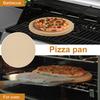 Cordierite Pizza Stone for Oven And Grill Square Baking Sheet Thermal Shock Resistant Cooking Stone Multi-Purpose Round Pizza Pan