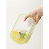 Iwasaki Industries Smart Flap & Rocks Storage Containers, Square, Large, Set of 2, Green, 900ml