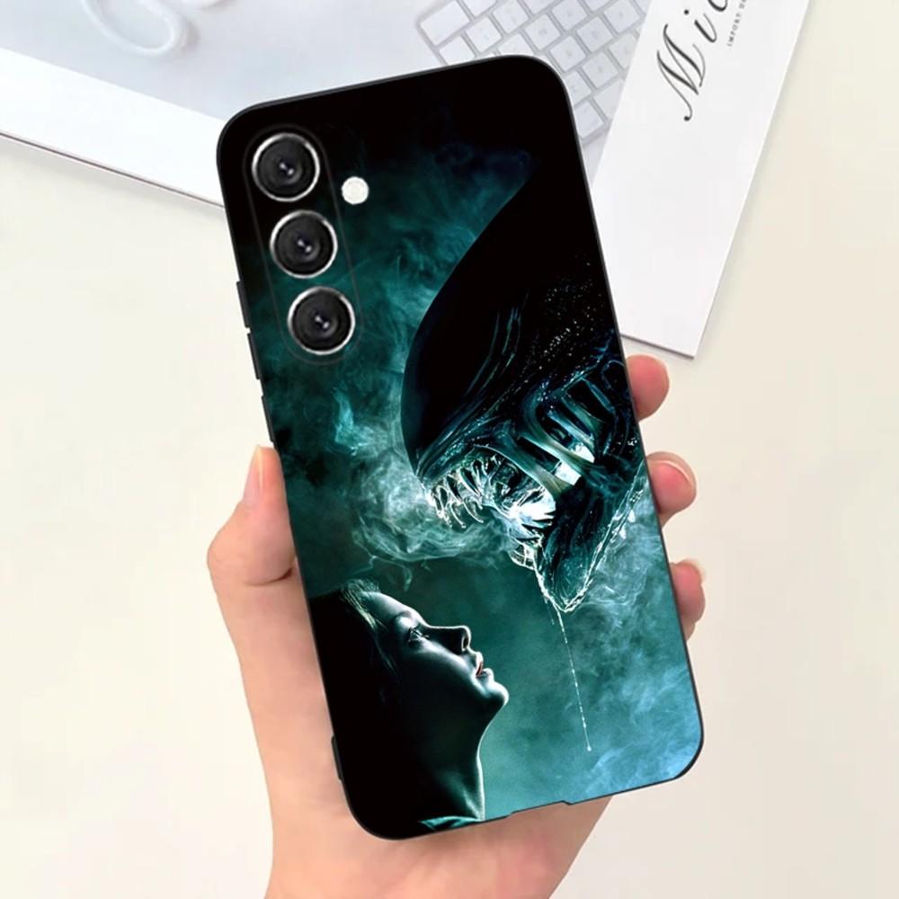 Чехол для телефона Movie A-Alien Xenomorph для Samsung S25, S24, S21, S22, S23, S30, Ultra, S20, Plus, Fe, Lite, Note, 10, 9, 5G Черный