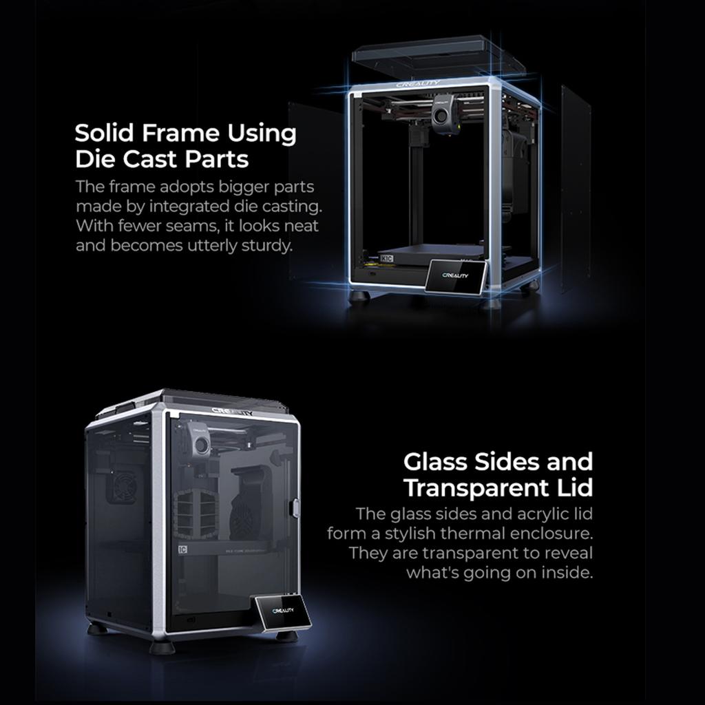 3D-принтер Creality K1C Высокоскоростные 3D-принтеры FDM 600 мм с Al-камерой Observant Цельнометаллический горячий
