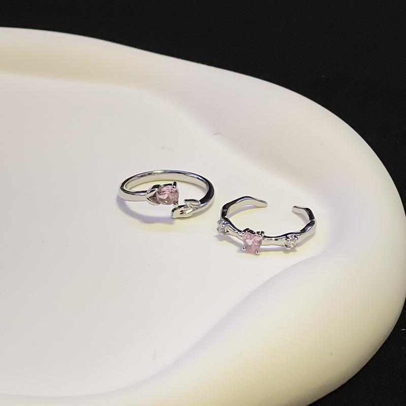 Niche Design Rose Love Adjustable Ring Light Luxury High Sense French Personalized Simple Ring