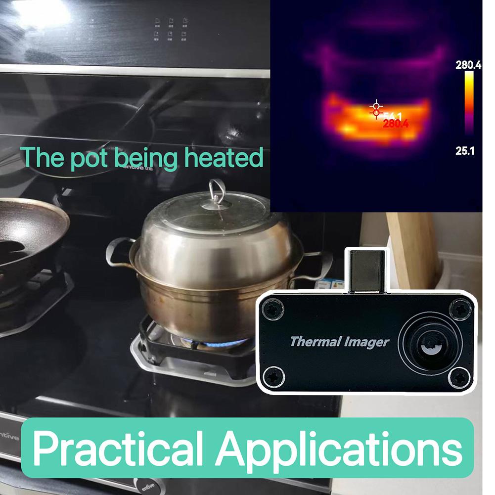 Мини инфракрасный тепловизор для телефона, внешнее инфракрасное устройство визуализации, крошечная тепловизионная камера для мобильного телефона Android