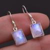 Серьги из натурального лунного камня с июньским камнем, ювелирные изделия ручной работы из стерлингового серебра 925 пробы