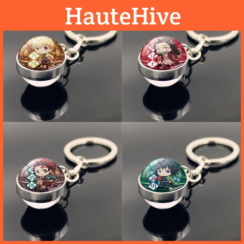 Стильные аксессуары-брелки «Истребитель демонов» для фанатов Современный минималистичный дизайн