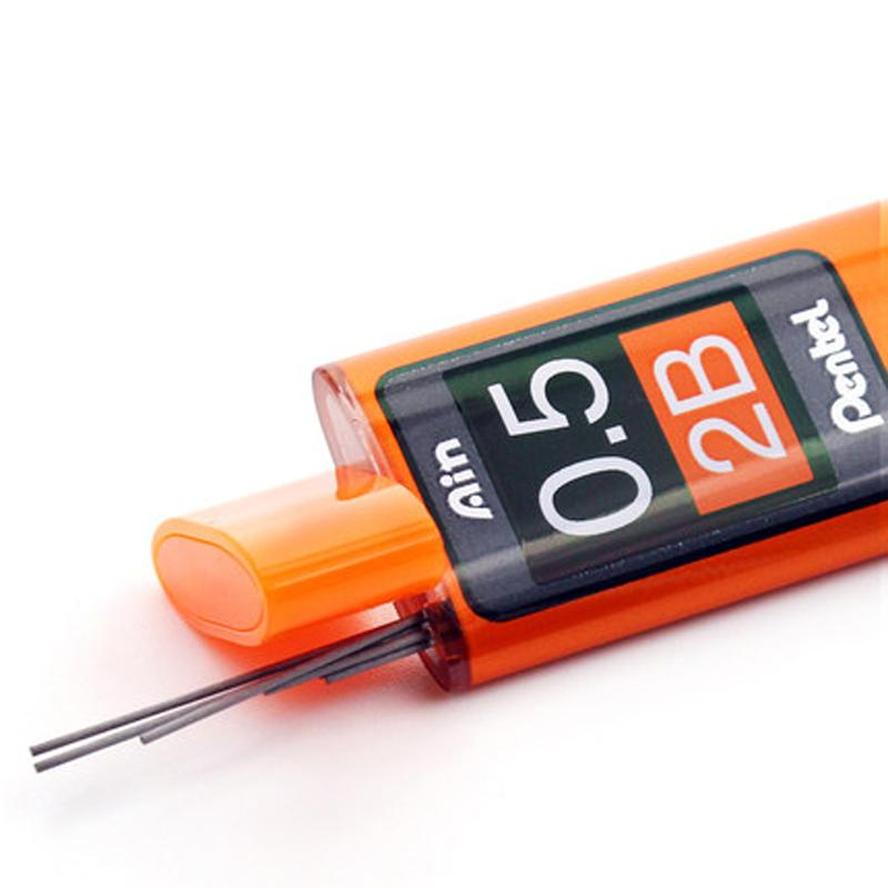 1 шт. Механический карандаш Pentel C275 Сверхтонкий HB/2B Черный полимерный грифель Stein 0,3/0,5/0,7/0,9 мм Канцелярские принадлежности
