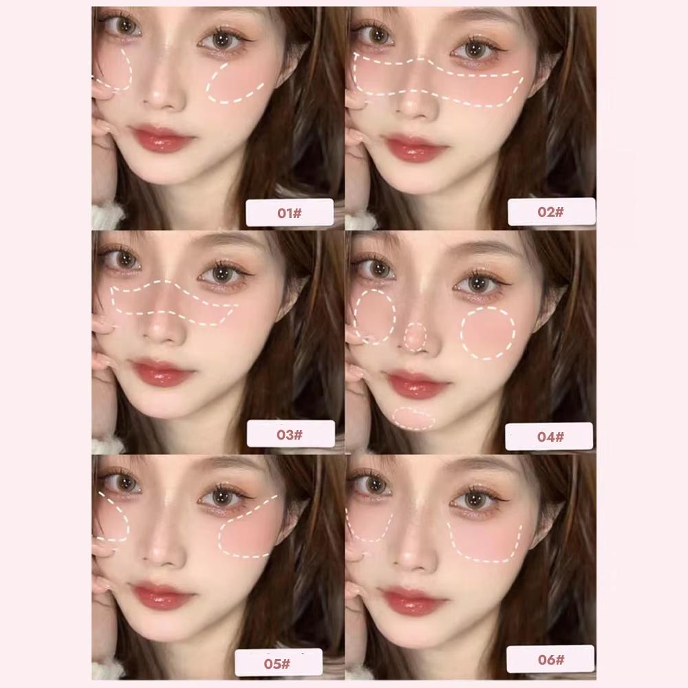 Airy Blush Clay Pigmented Powdery Cream Blusher DaimAnpu Long-Stating Tender Look Uplifting Color Matte Girlish Blush