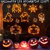 Хэллоуин Окно Висит Светодиодный Свет Домашнего Орнамента Присоске Домашний Декор Огни