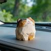 Ручная резьба по дереву Фигурка кошки Милый котенок Статуэтка Декор для дома Настольный декор Трехцветный Оранжевый кот Рэгдолл Бомбейский кот Миниатюрное ремесленное изделие Подарок