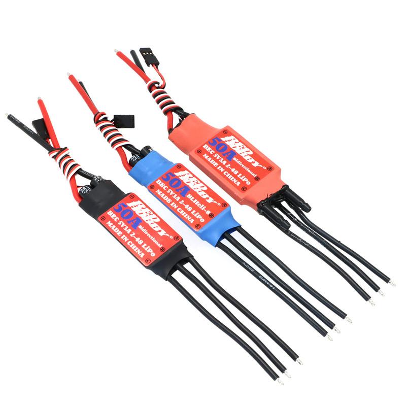 RedHobby Bidirectional BLheli-S 50A 2-4S Brushless ESC for RC Airplane Car Ship Pneumatic Underwater Propeller