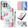 Macaroon Luxury Painted Leather Case Wallet PU Leather Book Style Cover for Oneplus 9R,8T,Nord CE2 5G,Nord 2T,Nord N300,Oneplus 11 12...