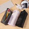 Portable Mesh Pencil Case Simple Stationery Storage Organizer  Back To School