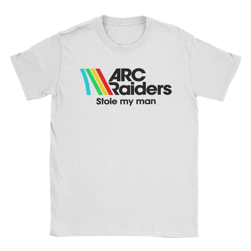 ARC Raiders Spaceport Pure Cotton TShirt For Mens Summer Y2K Basic T Shirts O Neck Leisure Tees Big Size Custom DIY Clothes