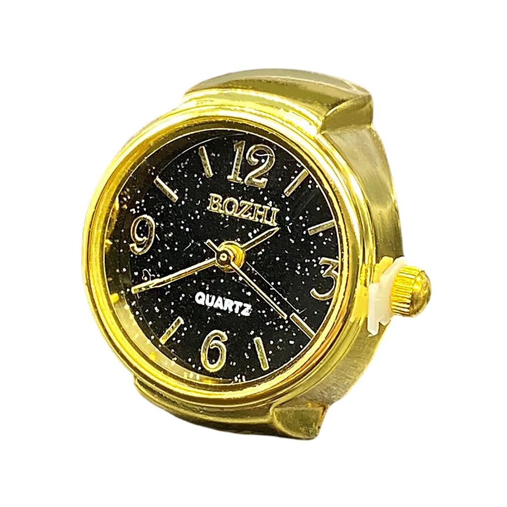 Часы-кольцо Модные квадратные часы в форме кольца Индивидуальность Креативное ретро-кольцо в стиле Электронные часы