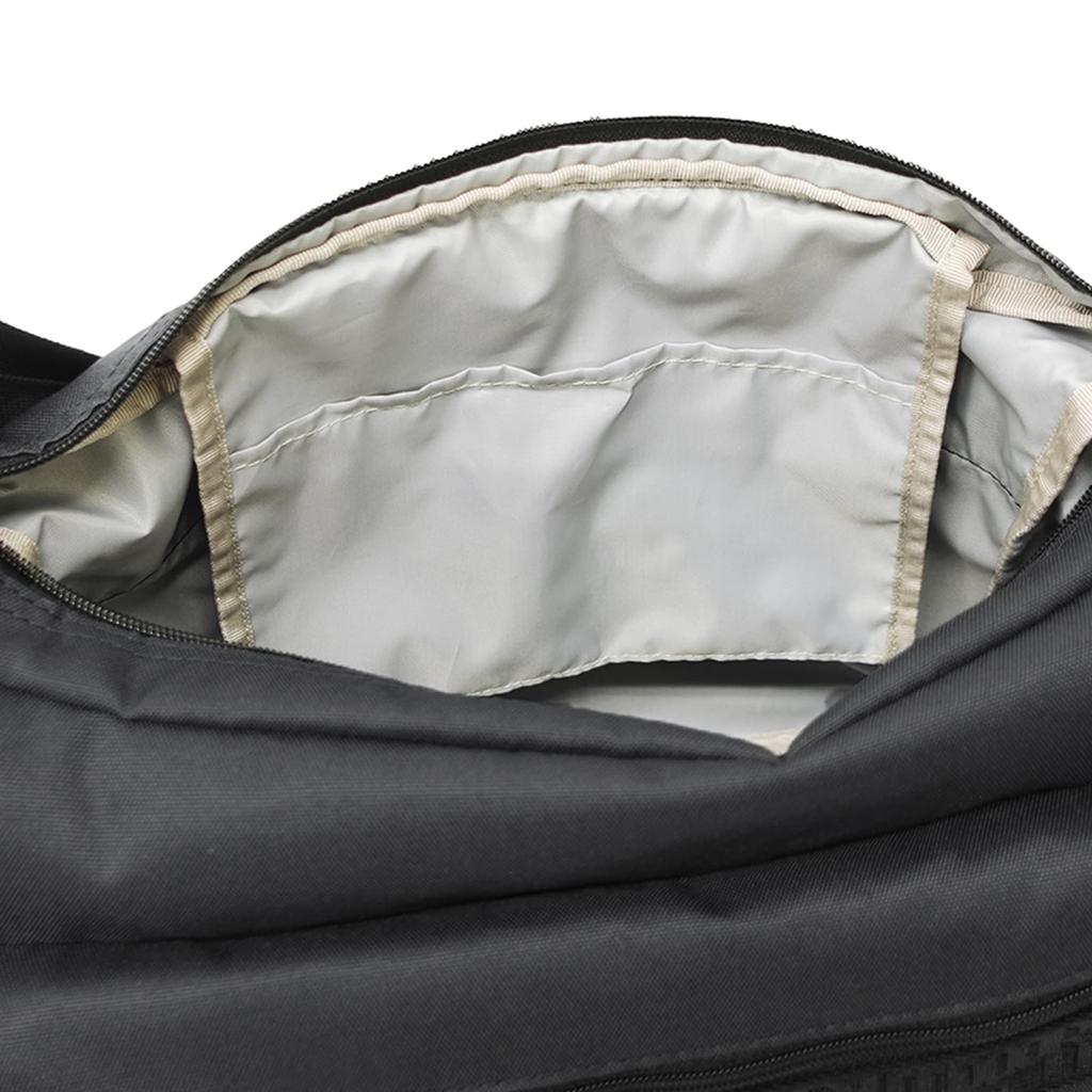 Shoulder Bag Logo Tape Heather Bag Large Capacity 16L Black 2 Color [Outdoor Products] Mother's (Same Logo)