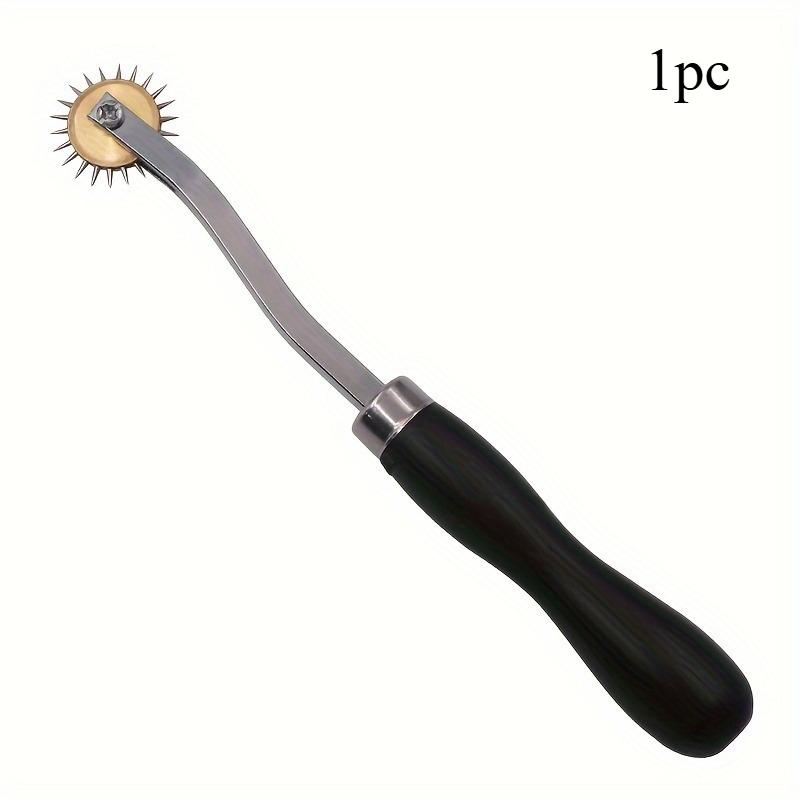 1pc/2pcs Stainless Steel Paper Leather Gear Teeth Scribing Wheel for Overstitch Marking Spacing in Leather Craft and Sewing