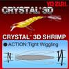 YO-ZURI Lure Jerkbait Crystal 3D Shrimp (SS) 70mm 7g R1161-LSAC-Luminous Aurora Chartreuse LSAC