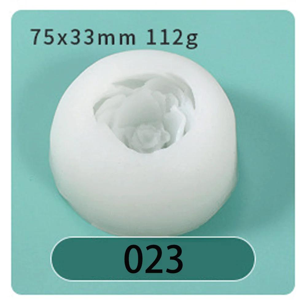 3D Peony Silicone Candle Mold Food Grade Flower Mold DIY Handmade Creative Flower Aromatherapy Plaster Resin Soap Making Supplie