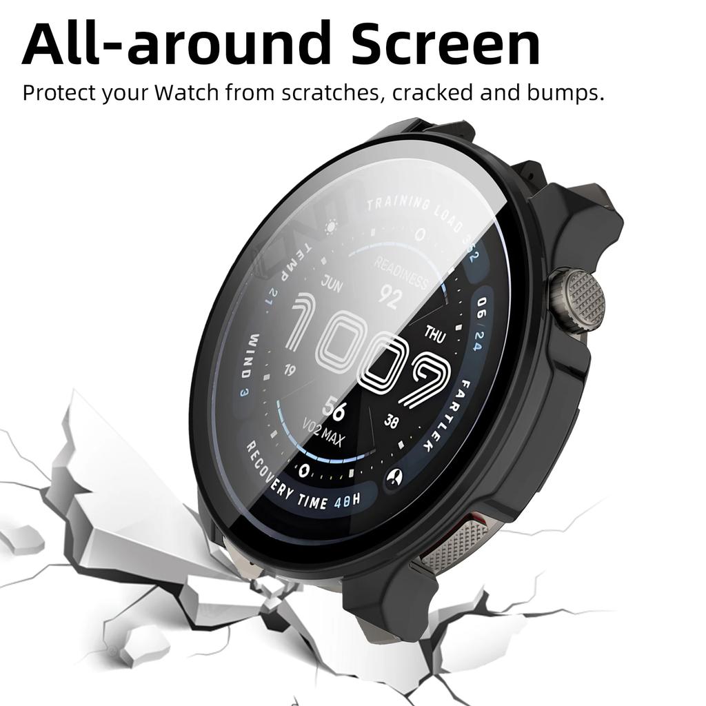 Стекло+Чехол для Amazfit Balance 2 Защитное стекло для экрана и Жесткий ПК Защитный бампер для аксессуаров Amazfit Balance2