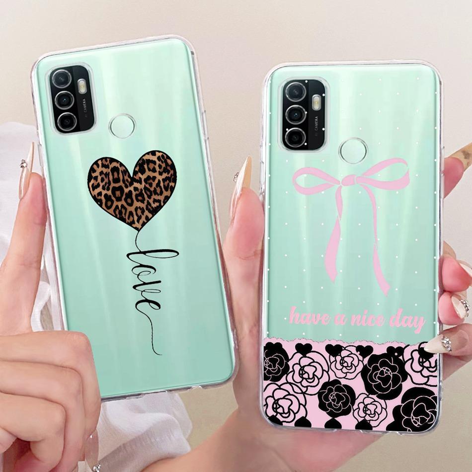 For OPPO A53 A32 A33 (2020) New Simple Style Phone Case For Oppo A53 CPH2127 CPH2131 Transparent TPU Soft Silicone Cases