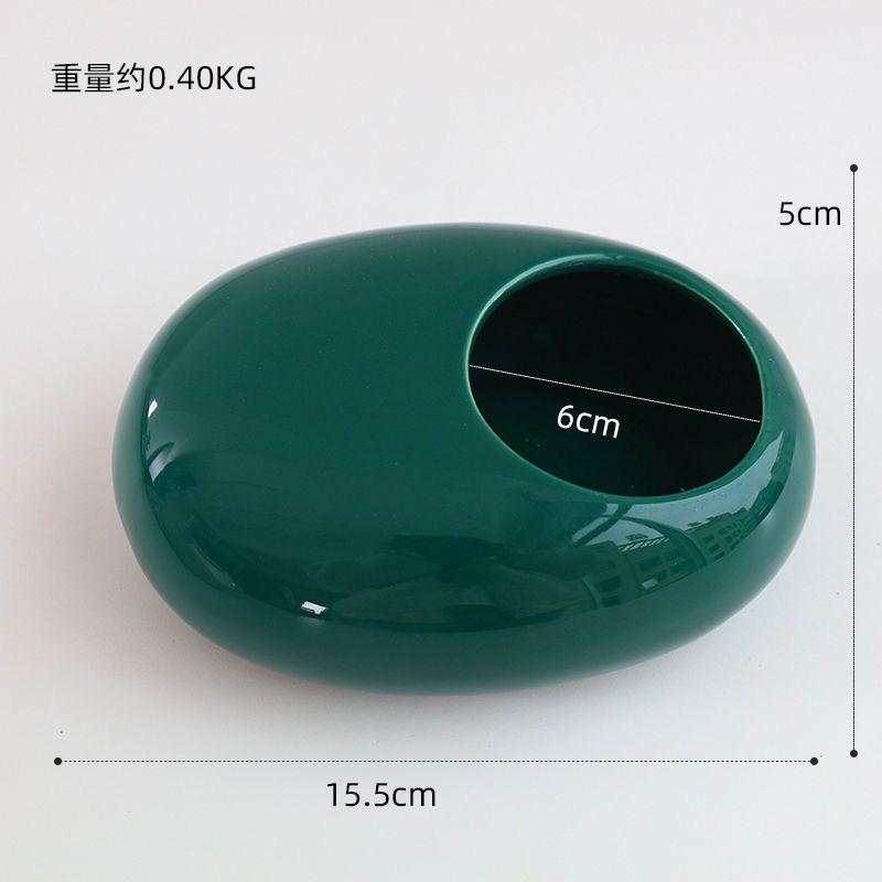 1pc Nordic Style Fashion Creative Portable Ashtray Ceramic Gifts Home Living Room Bedroom Office Decoration Anti Fly Ash Ashtray