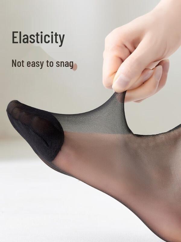 LANGSHA Женские прозрачные хрустальные шелковые носки до середины икры - Набор из 20 пар