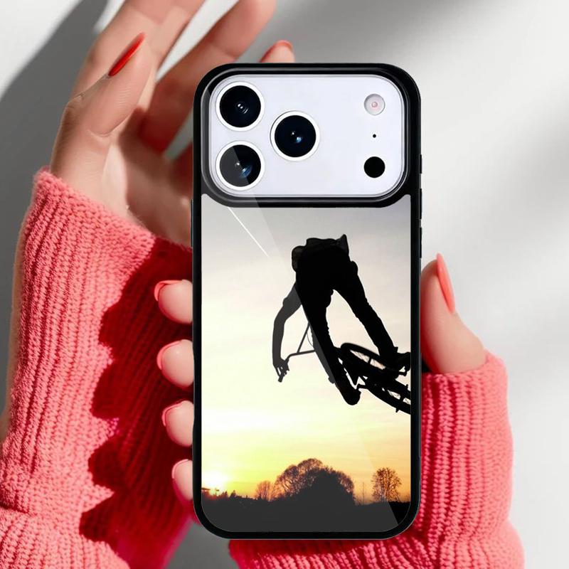 Чехол для телефона BMX Велосипед Экстремальный спорт для iPhone 17 16 15 14 13 Pro Max Задняя крышка для 12 11 Pro Coque