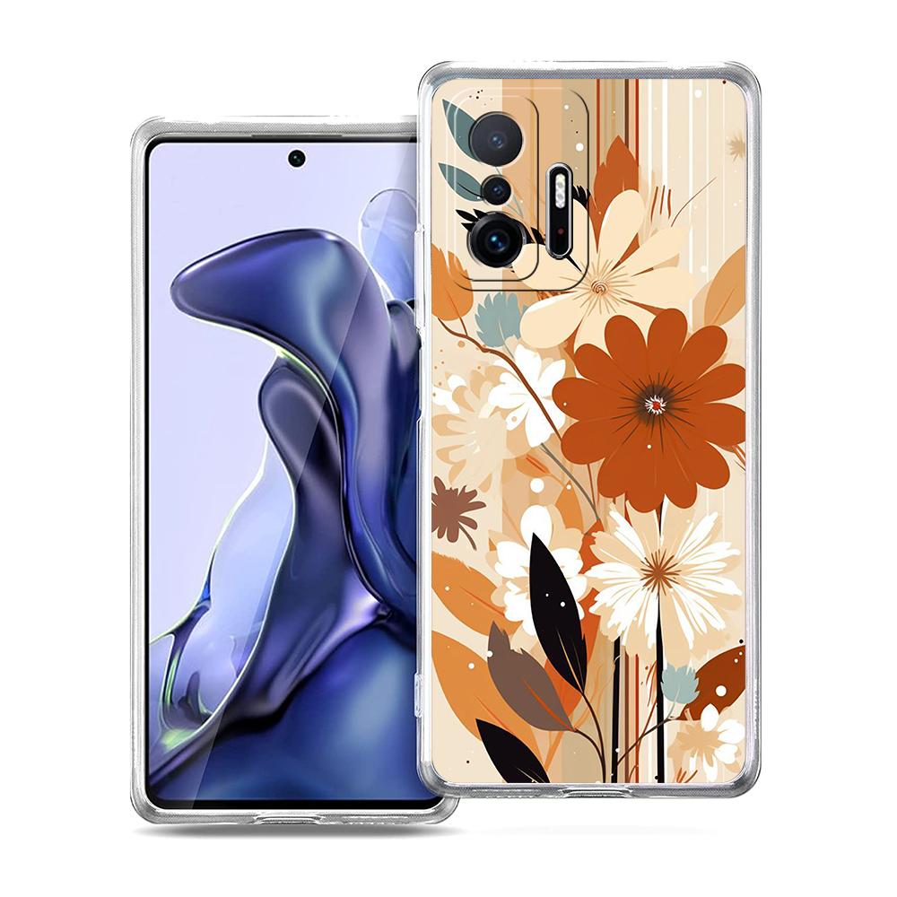 Чехол для телефона подсолнух для Xiaomi Mi Poco F3 X3 X4 GT NFC M3 M4 11 Ultra 12 11X 11i Pro Lite 5G Мягкий прозрачный чехол Чехлы Сумки