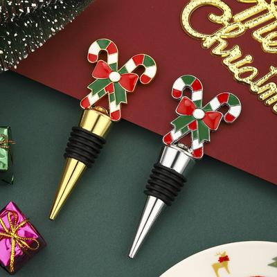 Рождественский костыль Пробка для красного вина Пищевая Пробка для сохранения вина Герметичная Пробка для винной бутылки Рождество