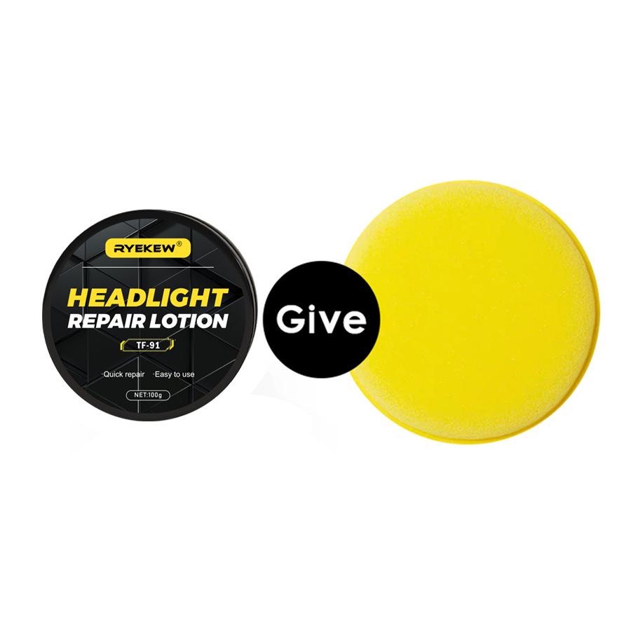 Ryekew Car Headlight Care Cream: Dust Removal, Brightening, Polishing, Yellowing Fix.
