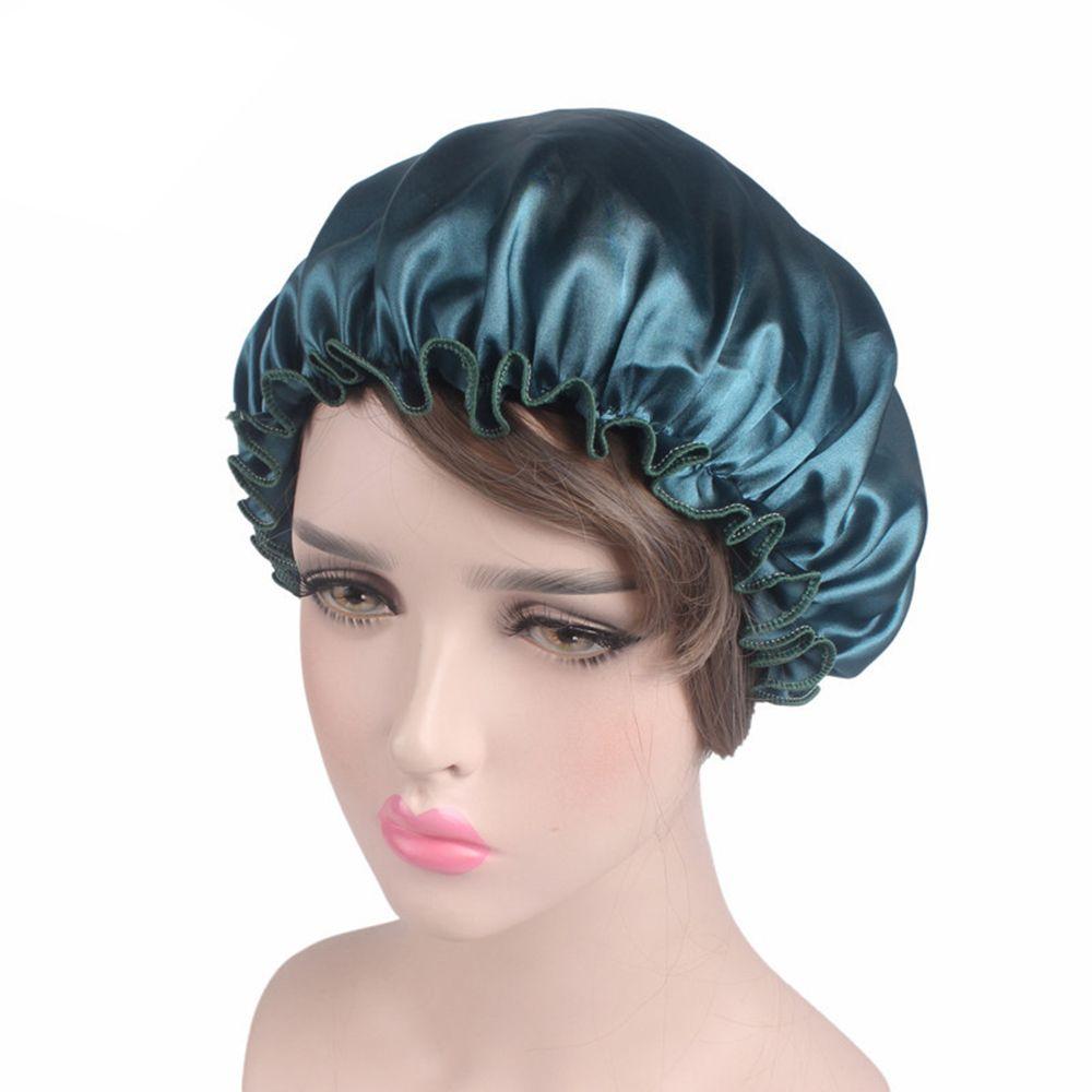 Wide Night Sleep Hair Care Lady Nightcap Head Cover Hair Cap Shower Caps Shower Hat Sleeping Hat